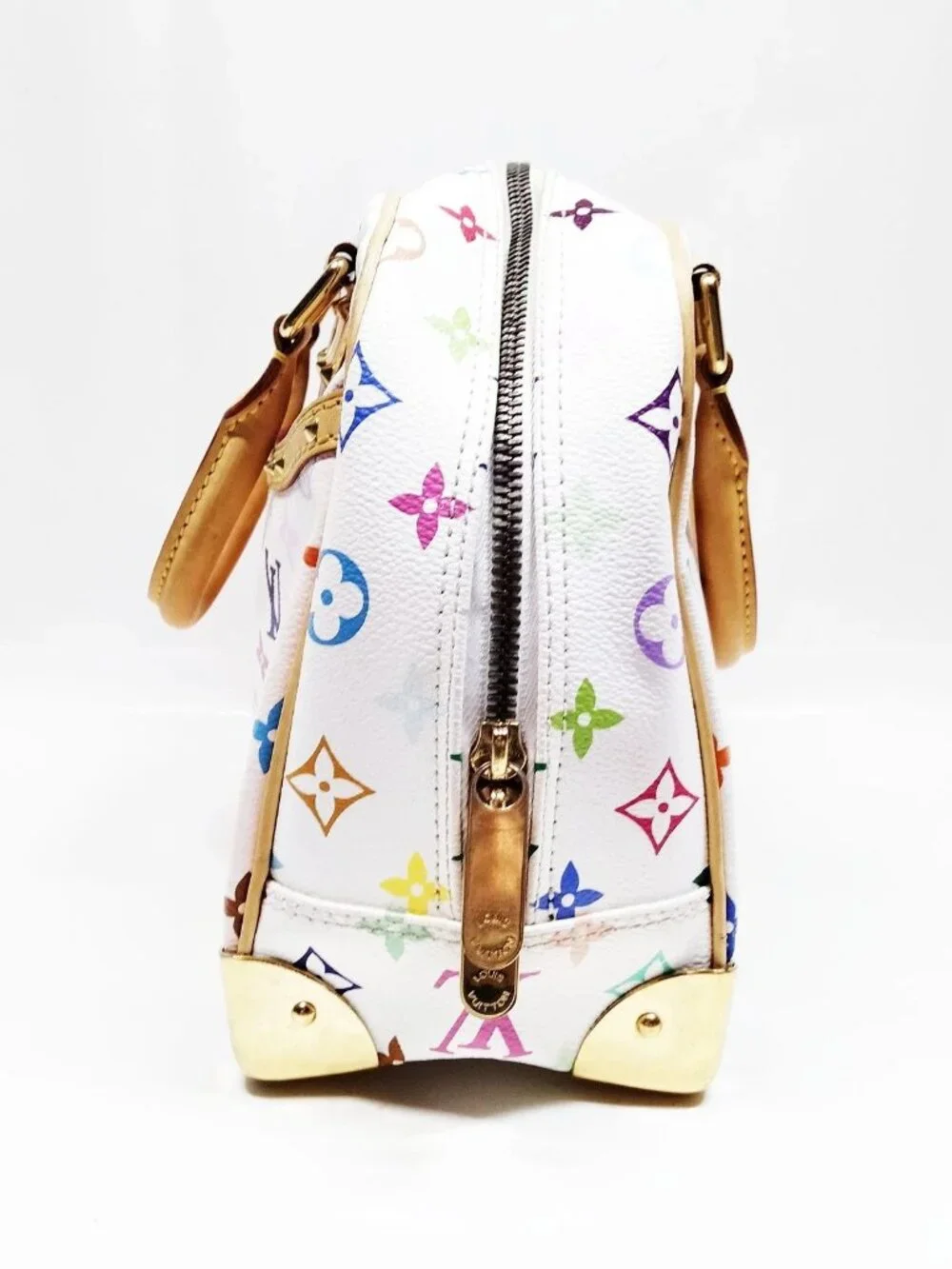 Authentic Louis Vuitton Trouville Multicolor Monogram Canvas Satchel Handbag - Picture 4 of 16